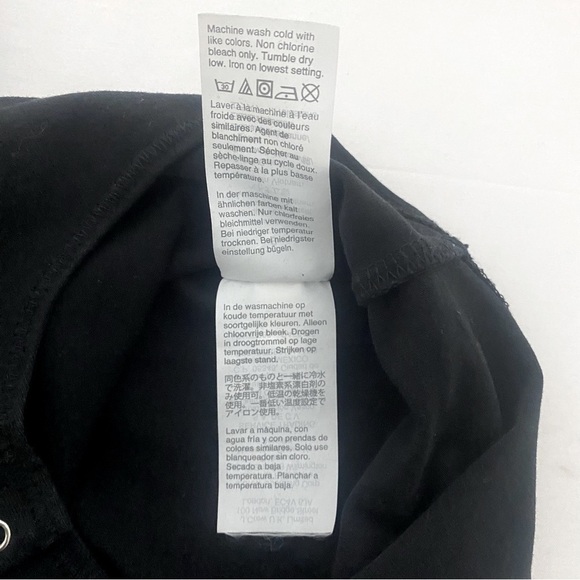 J.Crew Women’ Mock Neck Body Suit Button Shoulder Size Small Color Black - Picture 6 of 7